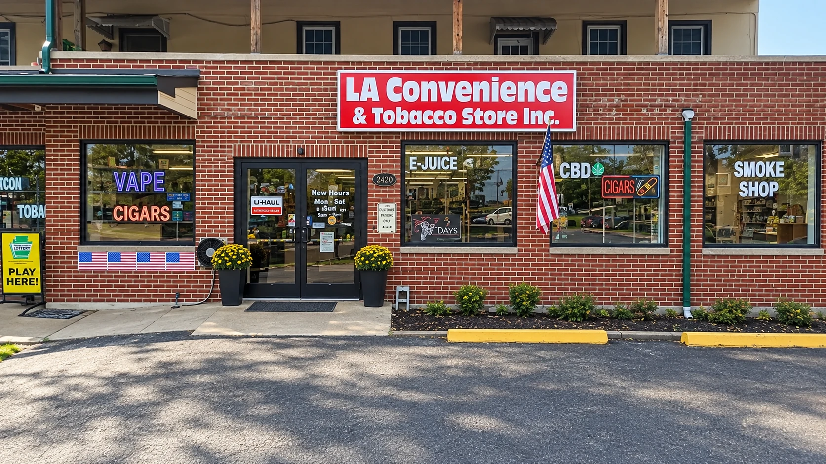 LA Convenience & Tobacco Store on N Main St in Dublin, PA